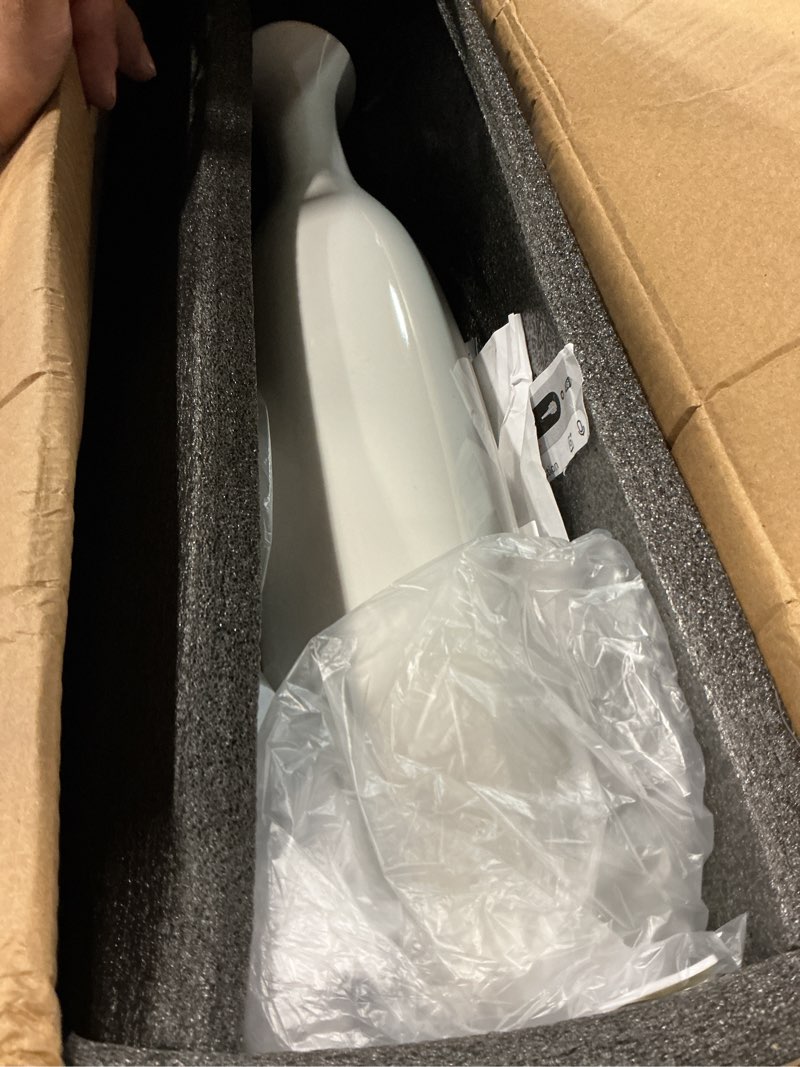 Condition photo showing Good Condition for ceramic tall floor vase, gdszjlj 24" white large flower vase decorative vases for living room modern home decor office bedroom kitchen wedding house décor shape 2 24 inch