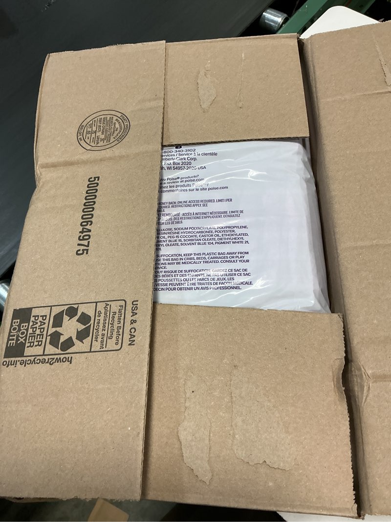 Condition photo showing New/Like New for Poise Overnight Incontinence & Postpartum Pads for Bladder Leaks, 8 Drop Extra Coverage, 72 Count (2 Packs of 36), Packaging May Vary Long 72