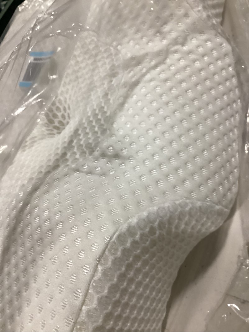 Condition photo showing New/Like New for osteo cervical pillow for neck pain relief, hollow design odorless memory foam pillows with cooling case, adjustable orthopedic bed pillow for sleeping, support for side back sleepers standard high(24.5*16.5*5.2/4.1 inches) white
