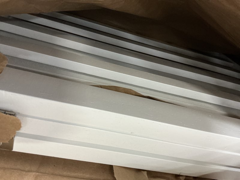 Condition photo showing Good Condition for LZRS 3-Panel Wooden Free Standing Foldable Dog Gate Indoor – 24" High,Step-Over Safety Pet Gate for Doorways, Stairs, Hallways, Indoor Dog Barrier for Small to Medium Dogs & Puppies, White White 24"Height-3 Panel