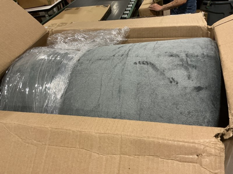 Condition photo showing New/Like New for cymula memory foam camping mattress pad, certipur-us sleeping mat, portable roll up mattress for adults, camping bed pads for sleepover, car bed with travel bag grey small single/cot-72x24x3 in