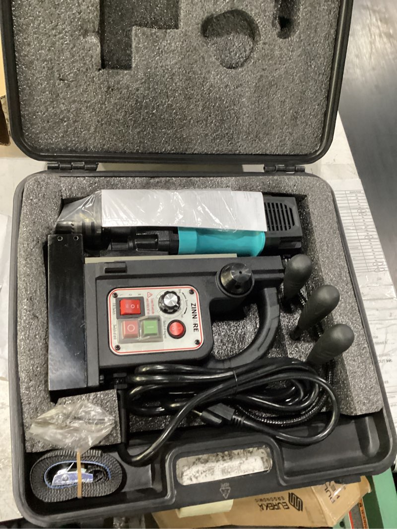 Condition photo showing New/Like New for mag drill press, 1150w magnetic drill press, 2360lbf /10500n mag force, portable electric magnet press machine for metal surface
