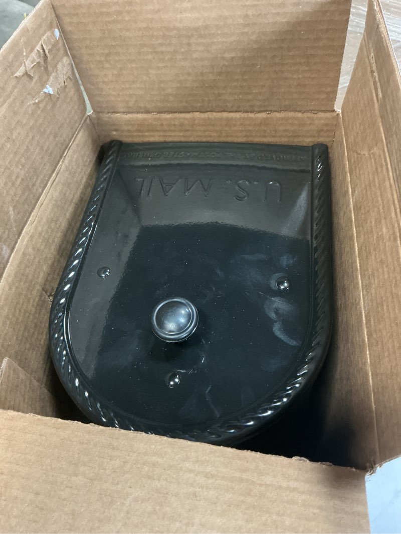 Condition photo showing Good Condition for Architectural Mailboxes Edwards Post Mount Mailbox Black