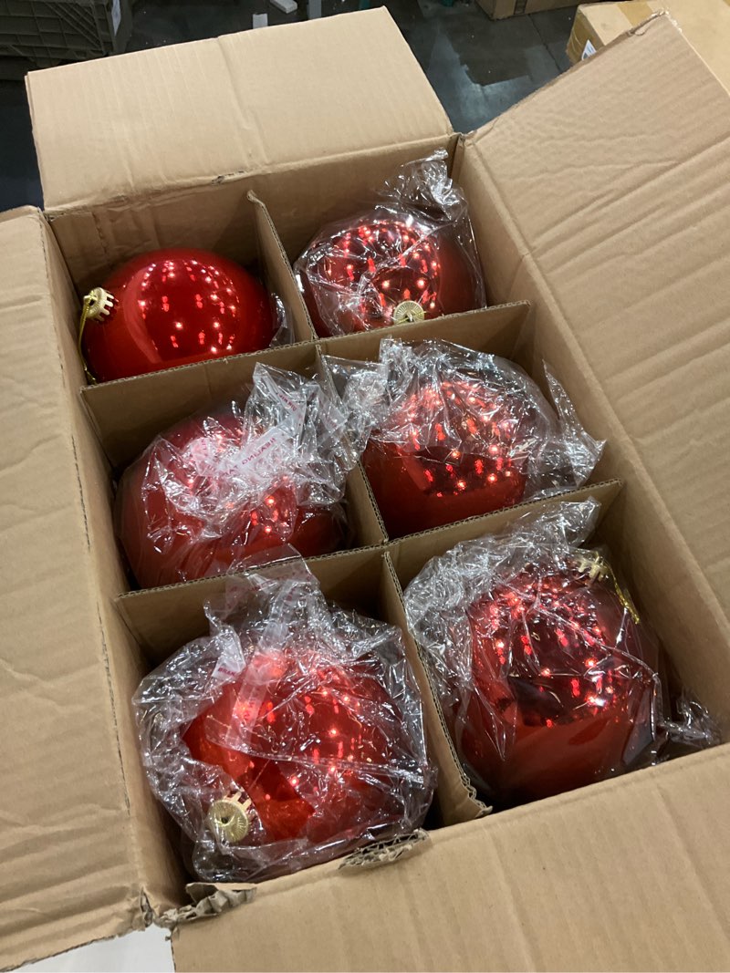 jenaai 12 pack large christmas ball ornaments set, big shatterproof christmas tree decorations, matt