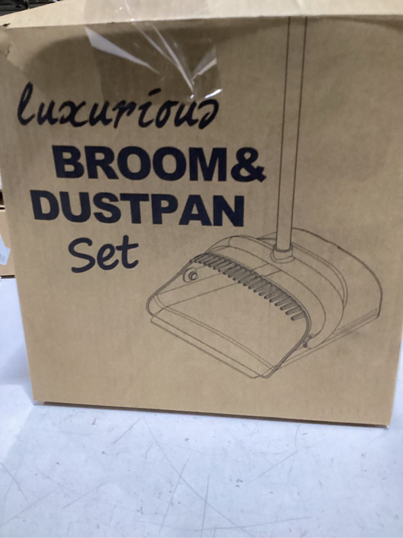 Condition photo showing Good Condition for Broom and Dustpan Set, Dust pan with Long Handle, Broom with Dustpan Combo Set, Broom and Dustpan fo