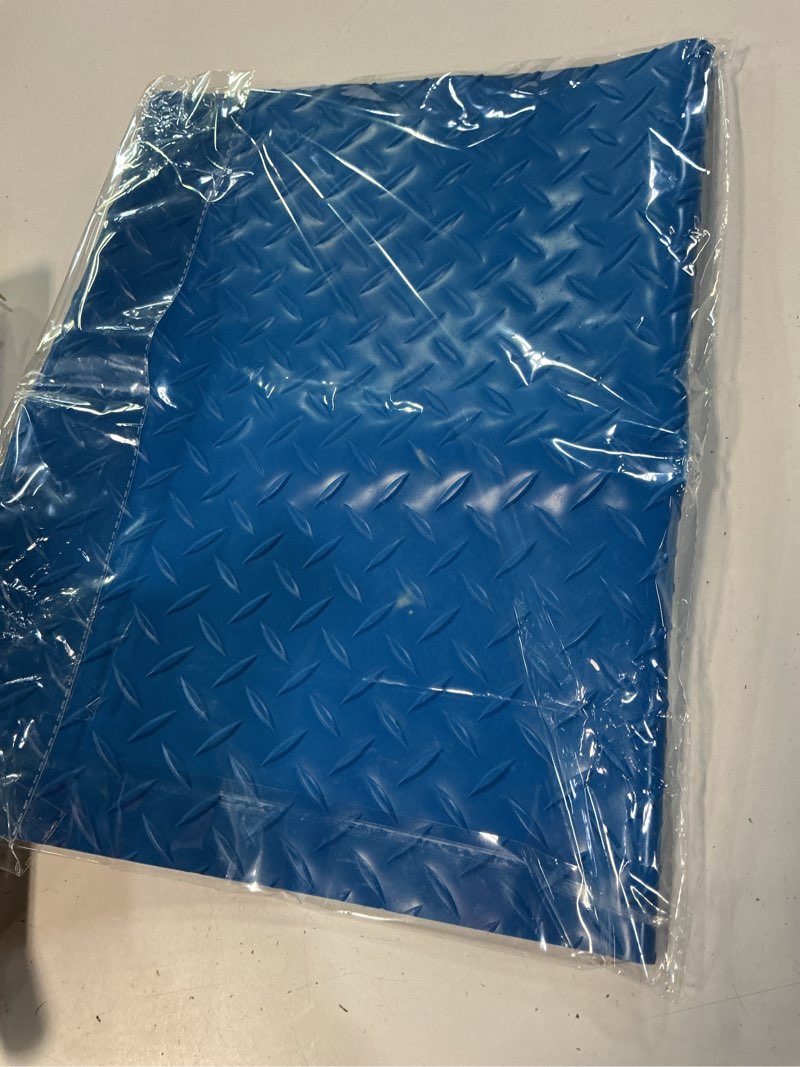 Condition photo showing Good Condition for swimming pool ladder mat - protective pool ladder pad step mat with non-slip texture, blue medium blue medium pool step mat, pool liner protection mat (36 x 36 inch)