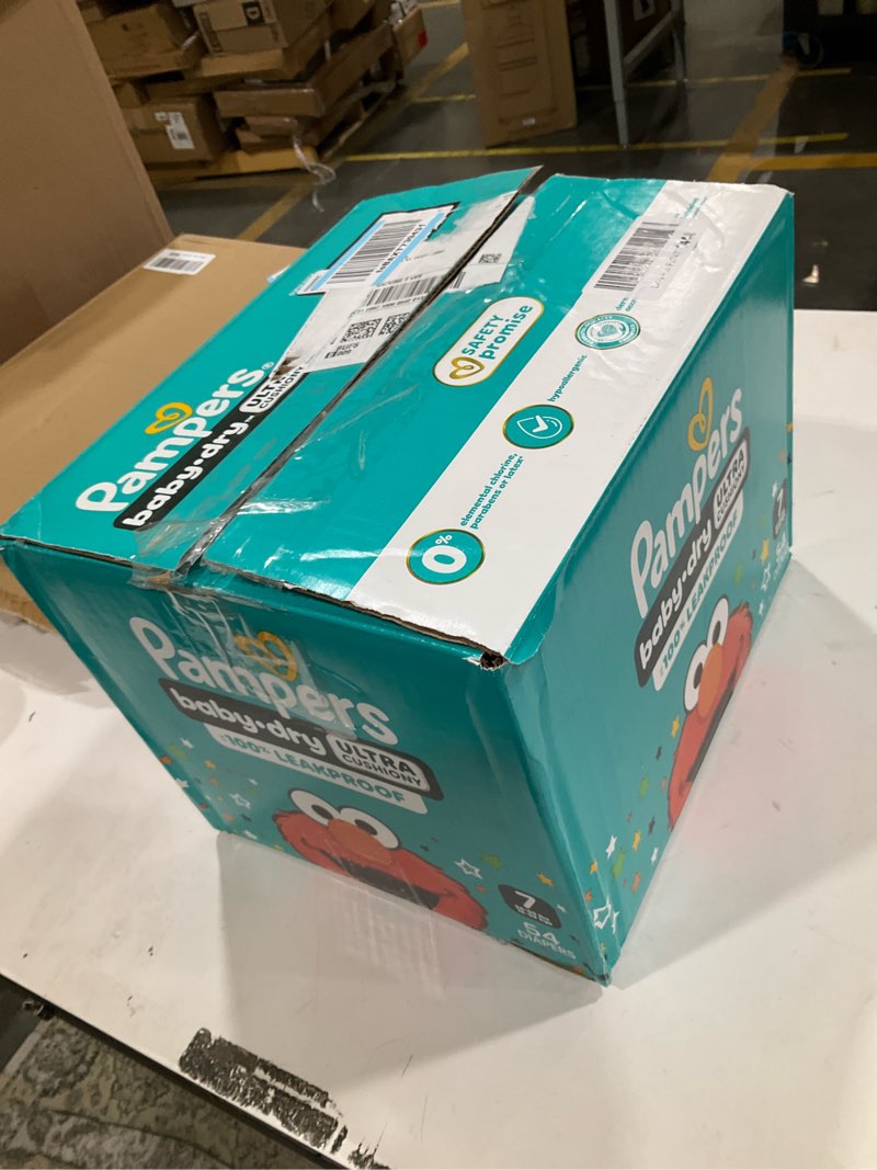 Condition photo showing Good Condition for Pampers Diapers - Baby Dry - Size 7, 54 Count, Absorbent Disposable Infant Diaper (Packaging May Vary) Size 7 54