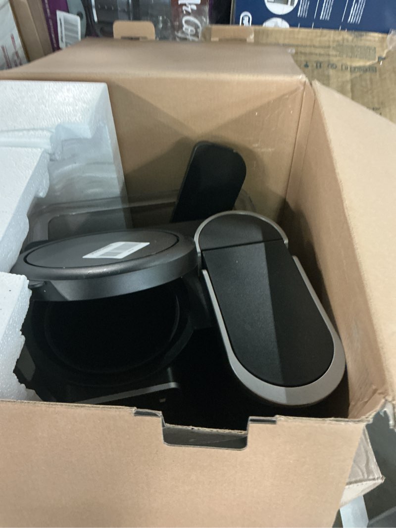 Condition photo showing As Is for cuisinart coffee center barista bar 4-in-1 coffee maker, single-serve pods compatible, coffeemaker, three brewing sizes, ss-4n1nas, black black 12-cup