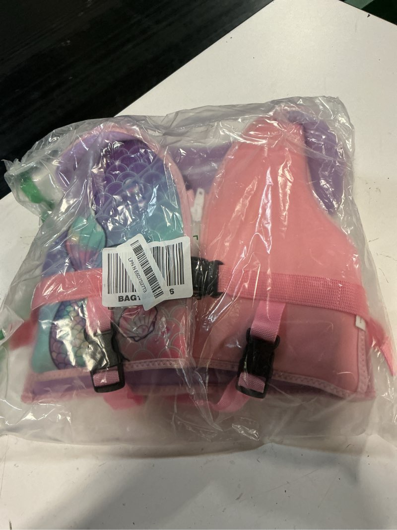 Condition photo showing As Is for toddler swim vest, toddler floaties fit 10-20-30-50-55 lbs, children swimming jacket 1-2-3-5-6 year old, kids float swim jacket arm water wing, puddle pool jumper swim aid,boys,girls,niños