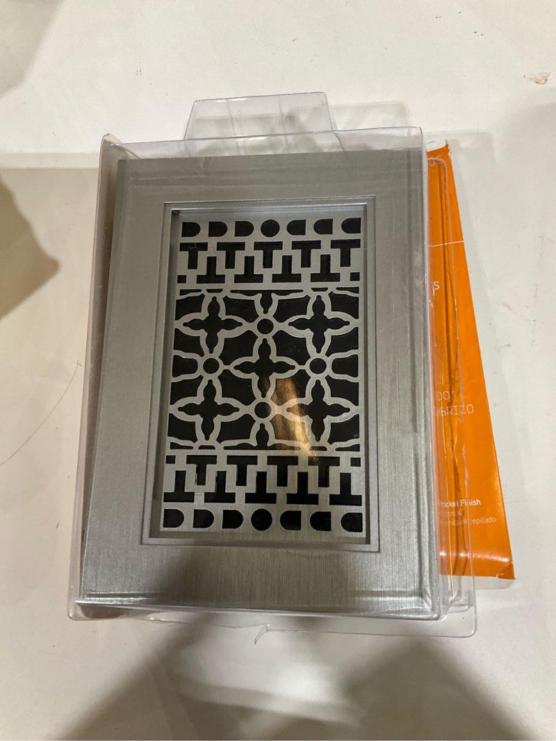 Condition photo showing As Is for utilitech brushed nickel wired or wireless doorbell chime