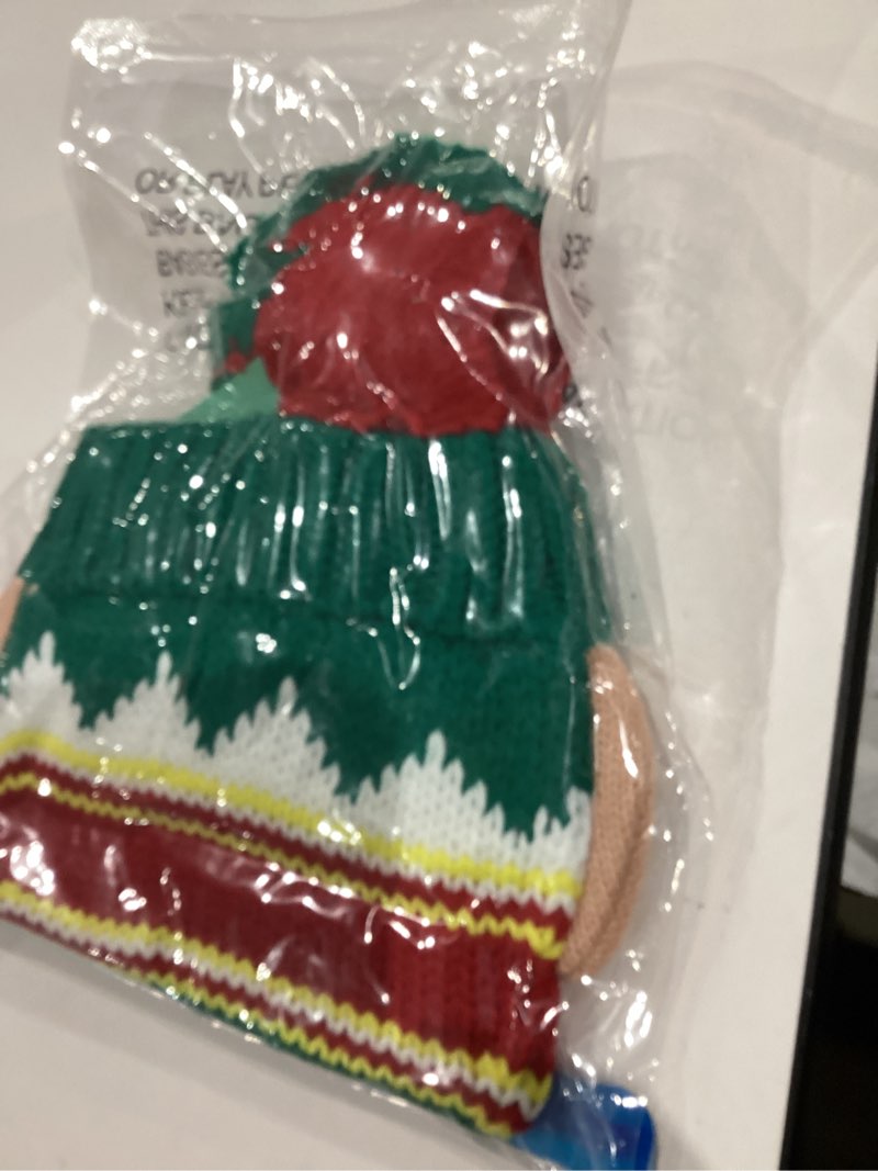 Condition photo showing New/Like New for LMLALML Christmas Hats for Women, Kids and Men Elegant Knitted Warm Funny Beanie for New Year Festive Holiday Party One Size Christmas Stripe-kids