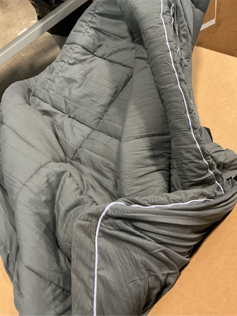 Condition photo showing As Is for (similar ) mattress topper queen,extra thick mattress pad cover for back pain,cooling mattress protector with 8-21 inch deep pocket,overfilled down alternative filling,grey grey queen