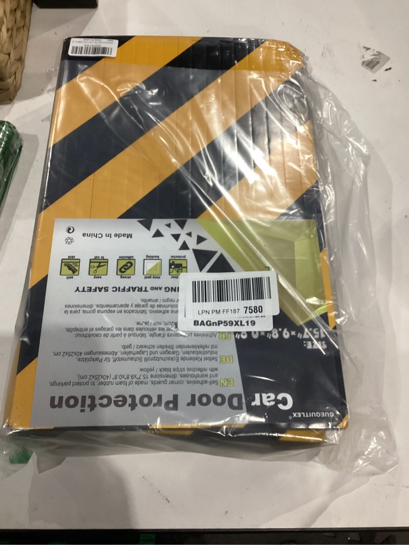 Condition photo showing Good Condition for GUEQUITLEX Garage Wall Protector Foam Wall Corner Guard for Parking Garages - Wall Edge Protector Protect Your Car - Garage Wall - Wall Corner Edge and Bumpers Corner Guards Yellow 4 pack