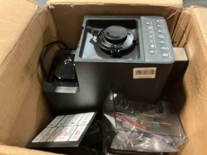 Condition photo showing As Is for cowsar 20bar automatic espresso machine with grinder & manual milk frother, auto-clean function espresso maker, professional expresso coffee machines with button controls for cappuccino, latte, black