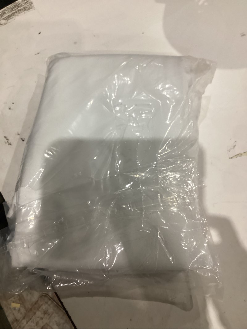 Condition photo showing Good Condition for BESTVIP 6 Pack 60 Inch White Washable Round Polyester Fabric Tablecloths - Decorative Table Cover for Wedding Party Dining Banquet, Events, Holiday, Restaurant White 60"-6 Pack