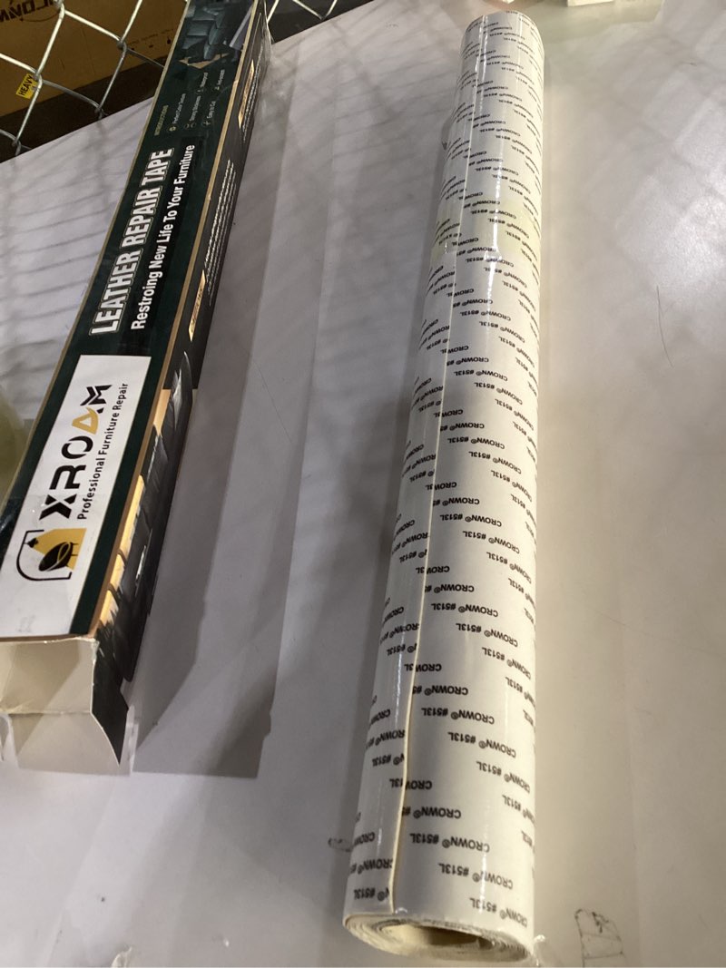 Condition photo showing New/Like New for Leather Repair Tape, 23.6x79 inch Leather Patches for Furniture, Self Adhesive Leather Repair Patch for Sofas, Couches, Leather Covers, Seats, Chairs, Vinyl Repair Tape Beige White Beige White 23.6x79 inch