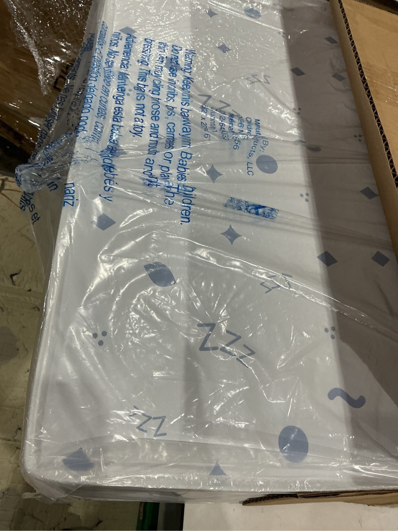 Condition photo showing Good Condition for delta children twinkle galaxy limited 4-inch mini crib mattress - premium sustainably sourced fiber core - waterproof - greenguard gold certified (non-toxic) - 5 year warranty - made in usa