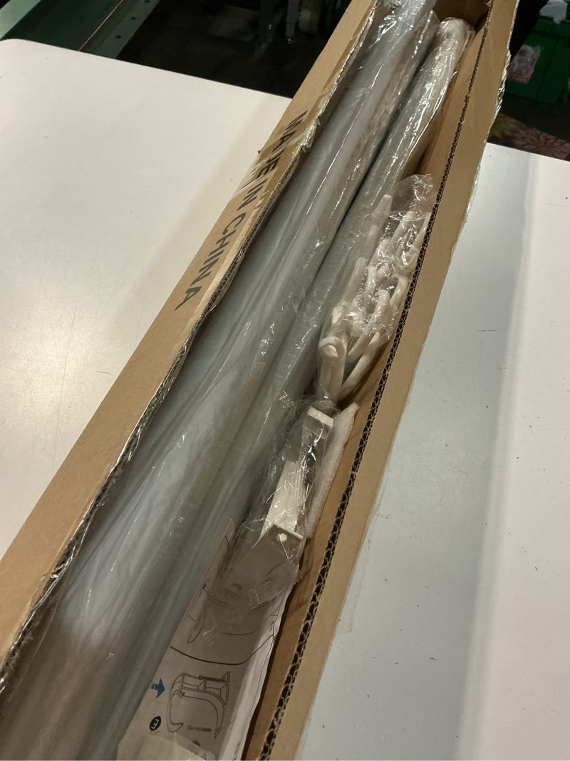 Condition photo showing Good Condition for ZOCONE Tension Curtain Rod 51-148 Inch (4.25-12Ft), Extra Long Outdoor Tension Rod for Patio, Shower Curtain Rod No Drilling, Heavy Duty Tension Rod for Bathroom Window, Easy to Install, White White 51-148 Inches