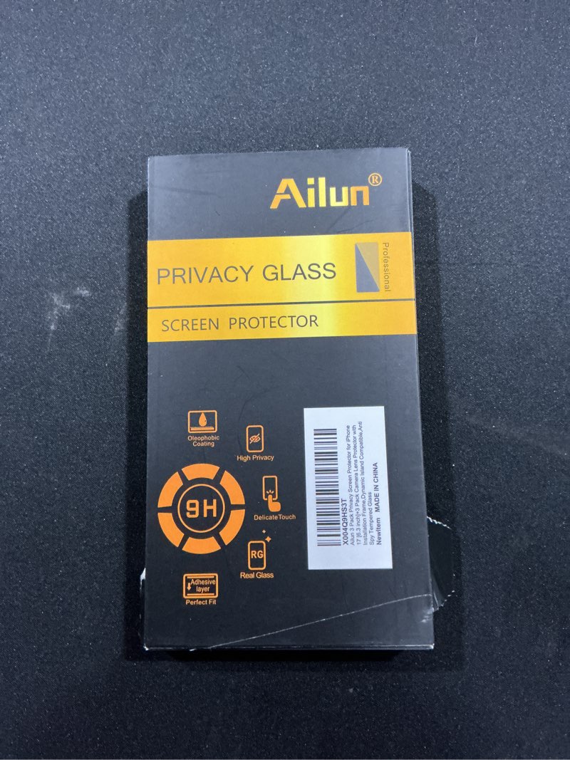 Condition photo showing Good Condition for Ailun Privacy Screen Protector for iPhone 16e / iPhone 14 / iPhone 13 / iPhone 13 Pro [6.1 Inch] 2 Pack Anti Spy Private Tempered Glass Anti-Scratch Case Friendly [Not for iPhone 16 6.1 Inch] iPhone 14/13/13 Pro