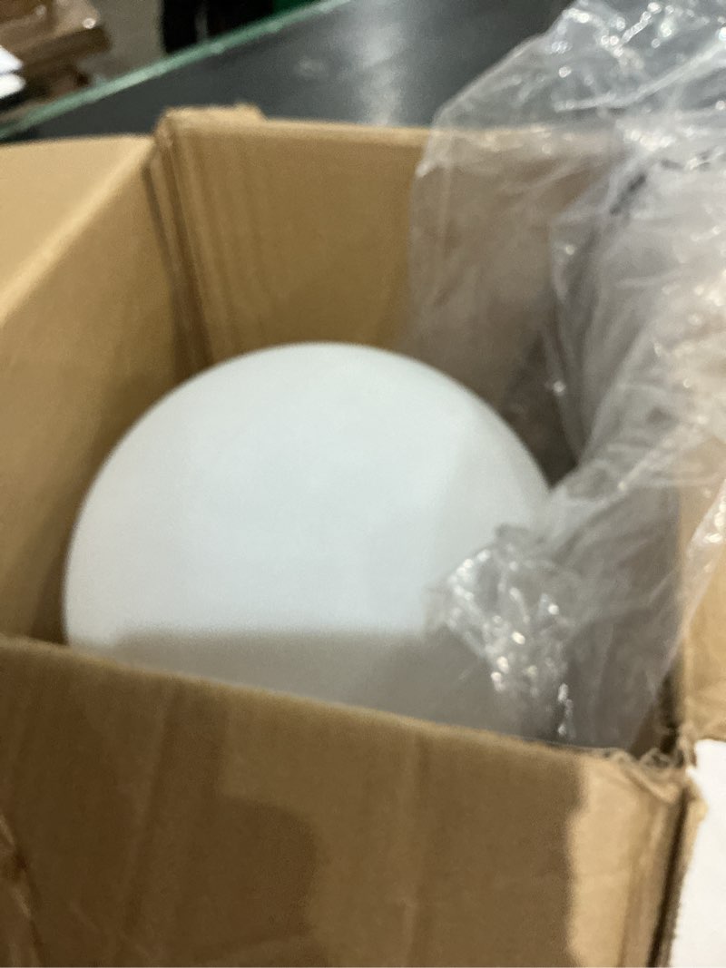 Condition photo showing Good Condition for 14-in led ball light, rechargeable outdoor globes light dimmable rgb color changing globe floor lamp w/remote, modern versatile led globe orb lights waterproof glowing orb lamp for home yard lawn path 14-inch