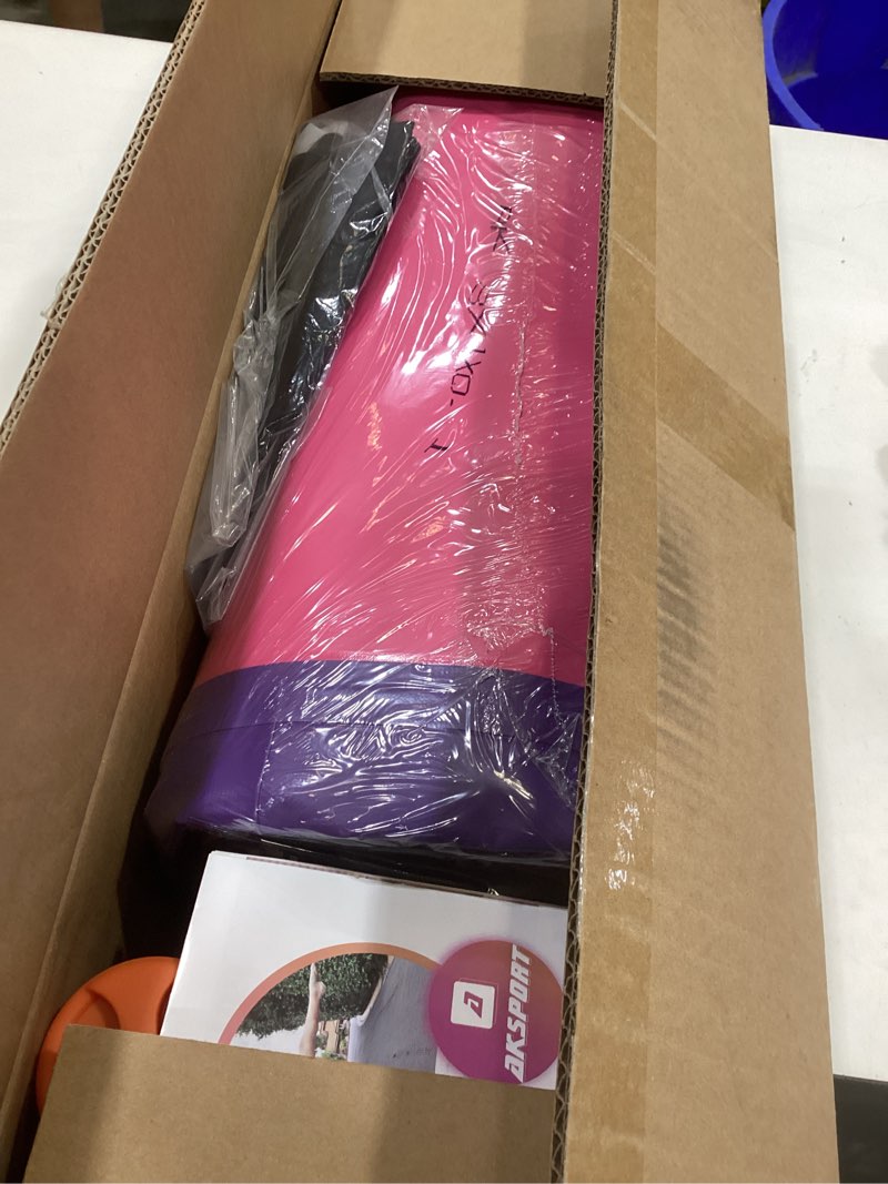 AKSPORT Gymnastics Air Mat Tumble Track Tumbling Mat Inflatable Floor Mats with Air Pump for Home Use/Tumble/Gym/Training/Cheerleading/Parkour/Beach/Park/Water Fuchsia 10ftx3.3ftx8inch