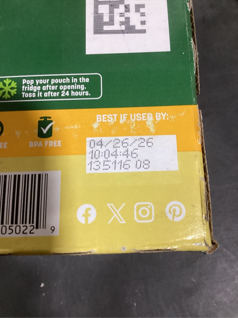 Condition photo showing New/Like New for GoGo squeeZ Active Fruit Blend Energy Release | 18-Count Variety Pack | Tropical Fruit Punch and Blueberry & Pomegranate | Made with Real Fruit and B Vitamins Active Energy Release 18 Pouches