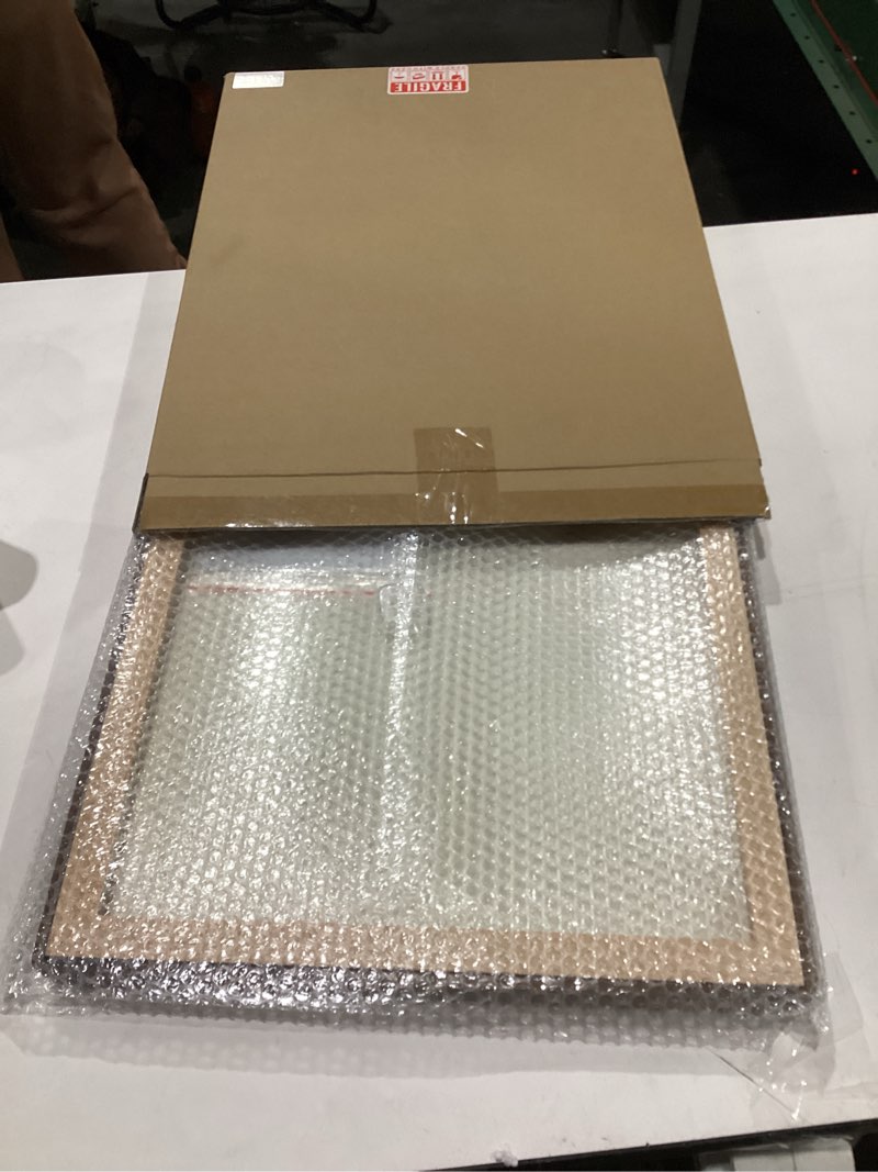 Zibrelte Natural Wood 16x20 Picture Frame, Display 12x16 Photo with Mat or 16x20 Without Mat, Solid 