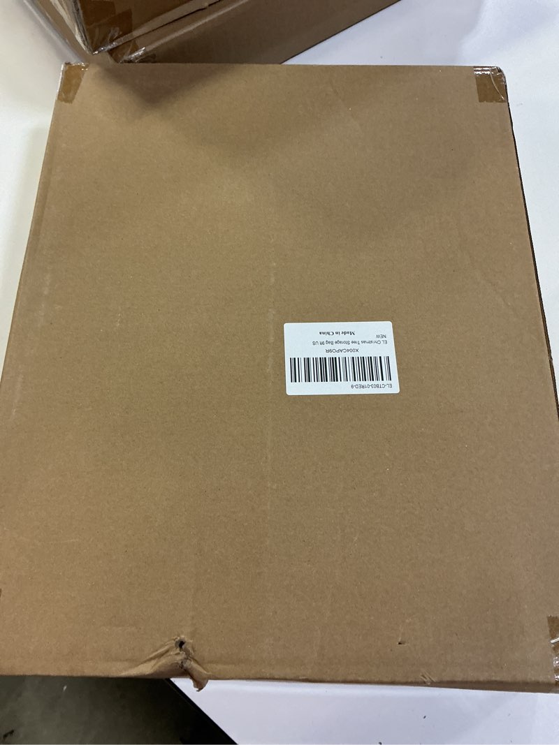 Condition photo showing New/Like New for elong home christmas tree storage bag for 9ft tree, deluxe rolling moving bags with wheels and heavy-duty zippers?padded design with secure fastening straps 9 ft with wheels