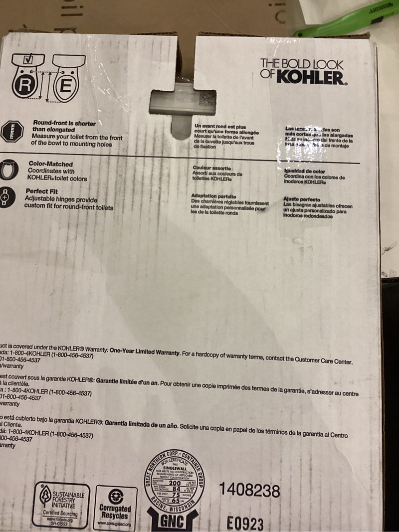Condition photo showing New/Like New for Toilet Seat