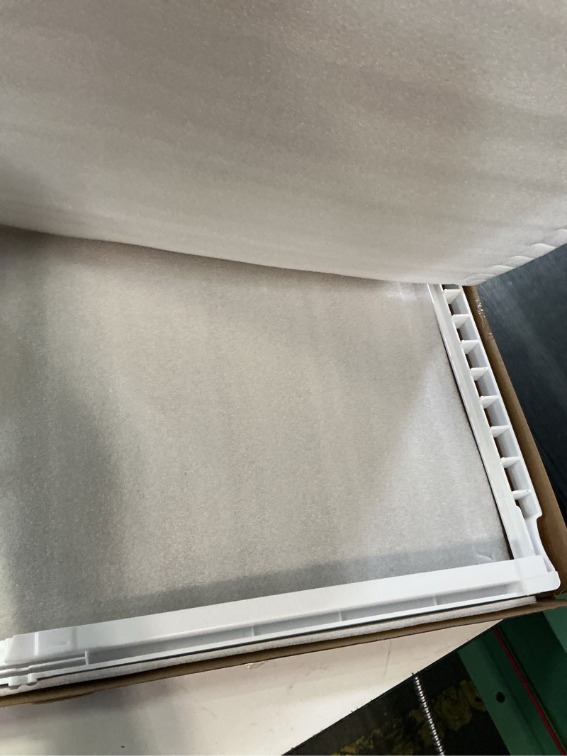Condition photo showing New/Like New for 241969501 shelf frame fit for frigidaire refrigerator parts fghs2631pf4a | abs shelf frame without glass, replace ffss2615ts0 lfss2612tf0 ffss2615te0 lfss2612te0 crisper drawer pan cover by fetechmate