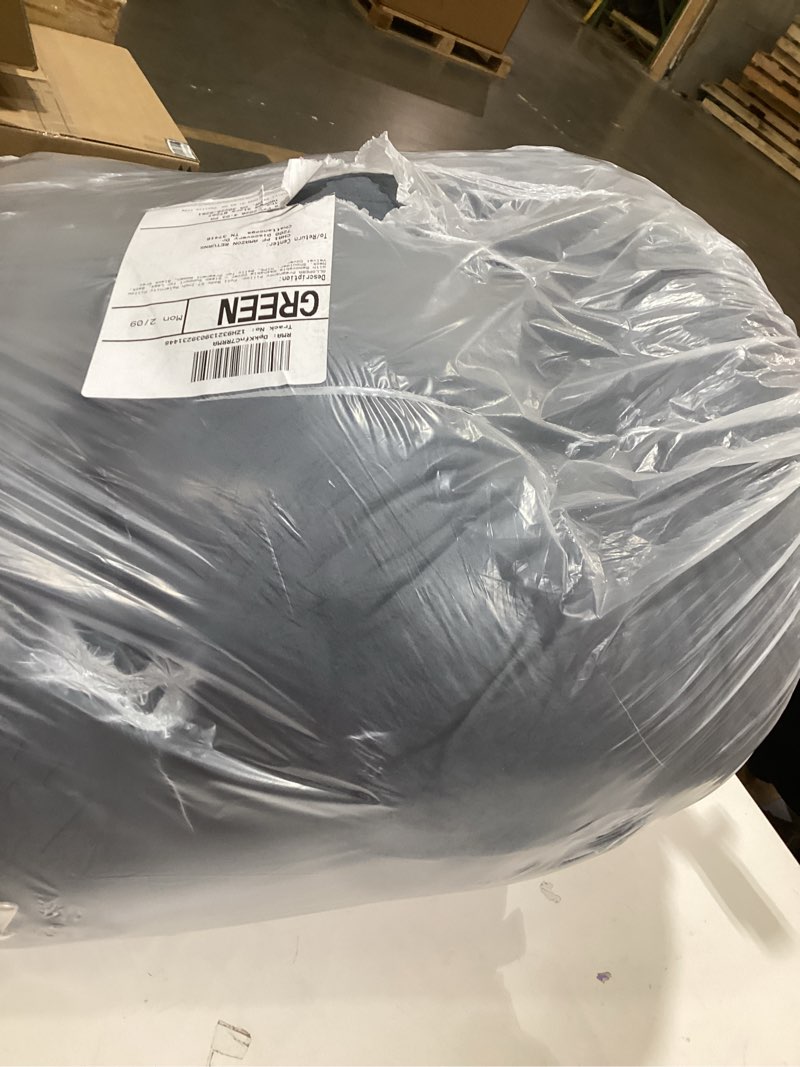 Condition photo showing New/Like New for Pregnancy Pillow, Full Body 57 Inch Maternity Pillow with Removable Washable Cover - Sleep Support for Legs, Back, Neck, Shoulder, HIPS, Belly for Pregnent Women, Black Grey Velvet Cover Black-grey Velvet