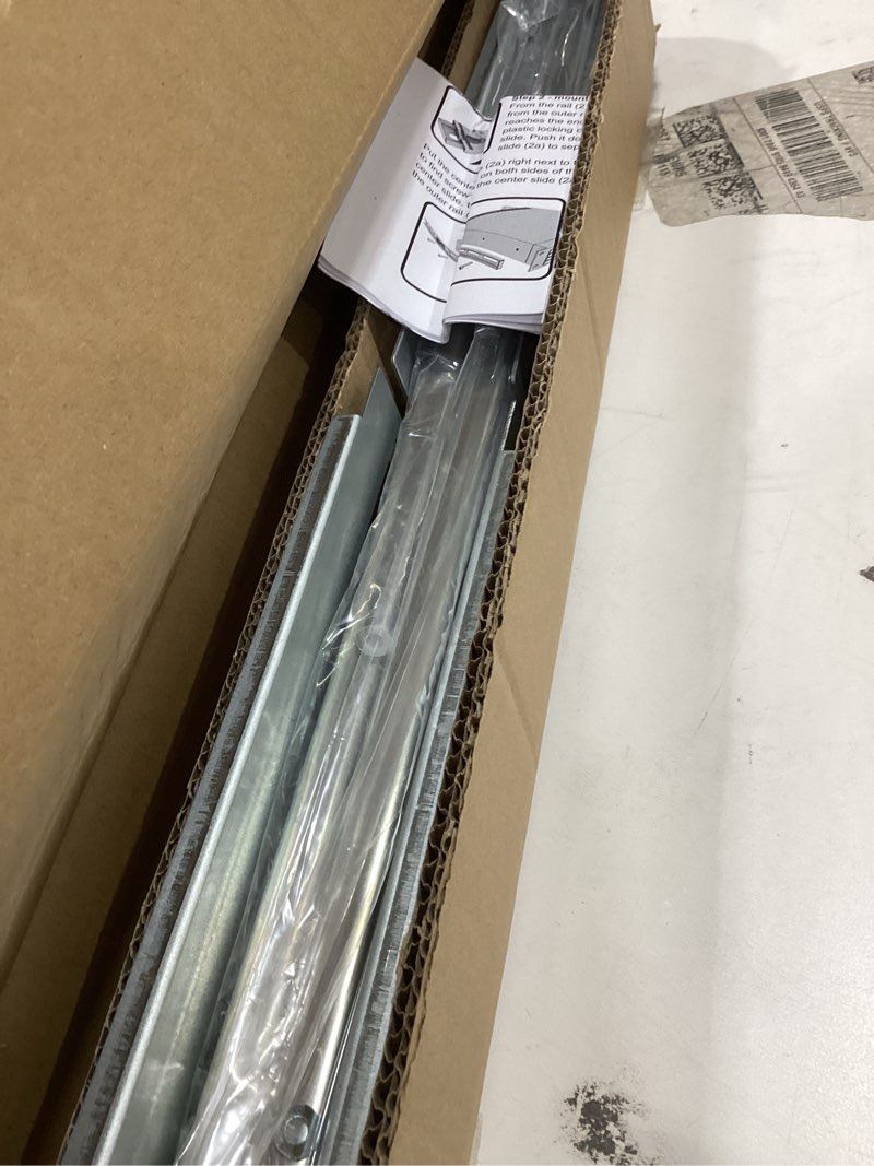 Condition photo showing As Is for Rackmount Sliding Rails - Kit for 2U-8U Chassis (Adjustable 18" to 25" Depth) 2 or 4 Post Mount Sliders for Server Case (Compatible with Any Standard Rack, Cabinet, Computer Enclosure) Tupavco TP1821