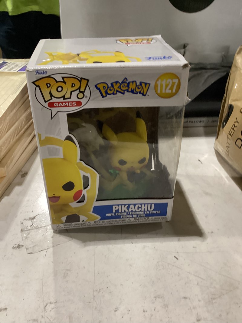 Condition photo showing As Is for funko pop! premium: pokemon - pikachu - collectable vinyl figure - gift idea - official merchandise - toys for kids & adults - video games fans - model figure for collectors and display