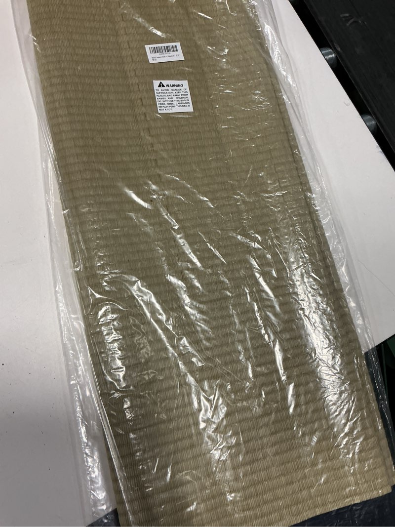 Condition photo showing New/Like New for miina japanese traditional igusa (rush grass) tatami mattress, sleeping mat, japanese futon mattress, goza mat (twin, natural) 35” x 79” natural twin roll up