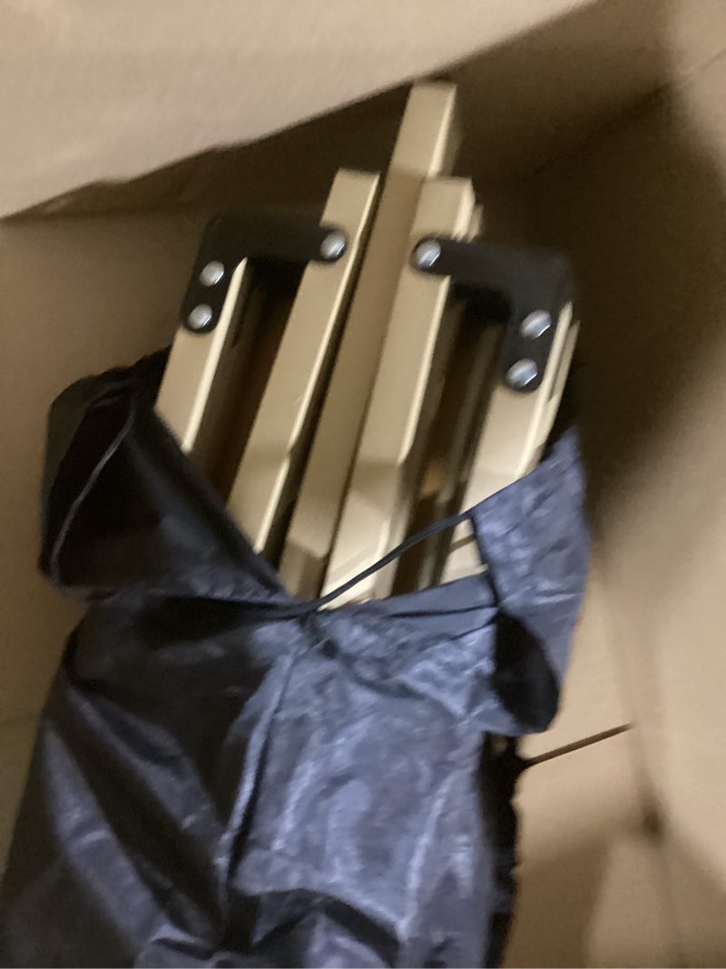 Condition photo showing Good Condition for Portable Low Alluminum Roll Up Travel Folding Table for Beach, Camping, & Picnic – Compact, Lightweight, Multi-Purpose for Indoor & Outdoor Use Natural/Wood Look