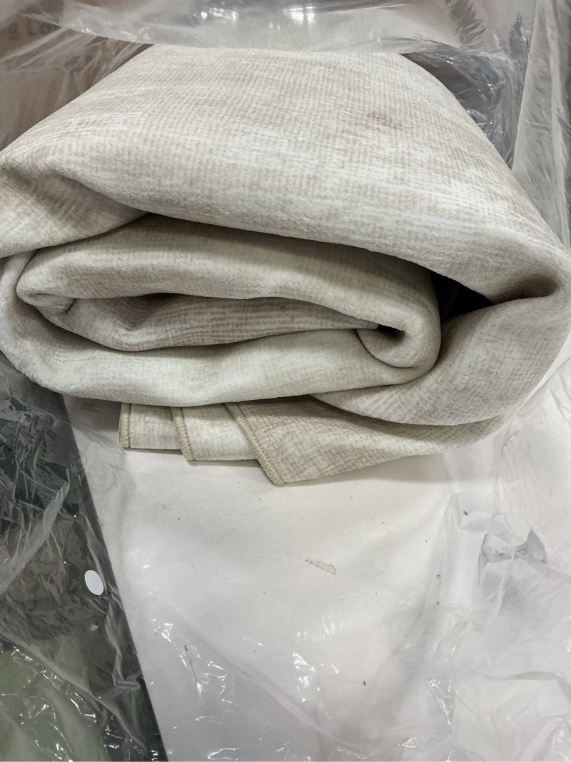 Condition photo showing Good Condition for Area Rugs 9x12 Living Room: Washable Rug Modern Abstract Large Rugs Soft Non Slip Neutral Rug Stain Resistant Indoor Carpet for Bedroom Kitchen Dining Room Table Nursery Home Office Rugs(Beige,9'x12') Beige 9' x 12' (Rectangular)