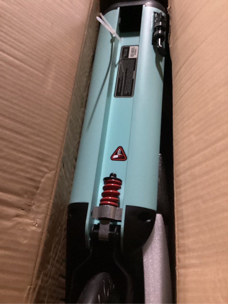 Condition photo showing New/Like New for big wheels kick scooter for kids ages 6+, teens and adults, max load 300 lbs, foldable - 2-wheel commuter adult scooters with hand brake & shock absorption, adjustable handlebar, bearing abec9 green a