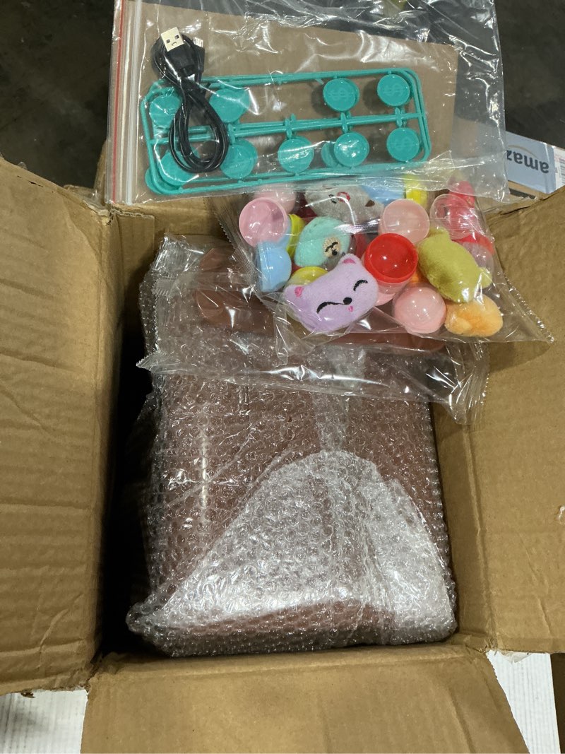 Condition photo showing Good Condition for large claw machine for kids adults with prizes, adjustable sound & light, mini vending machine for girls boys, electronic arcade crane game, candy dispenser toy for party birthday gifts, bear
