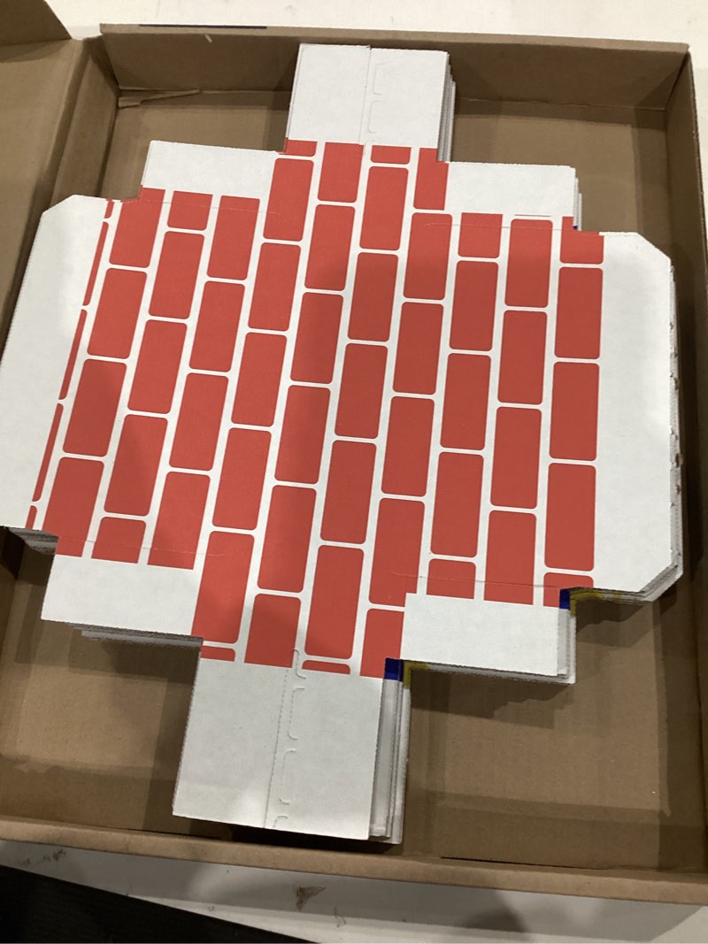 Condition photo showing Good Condition for lillian vernon primary building bricks - kids cardboard blocks, each 9" x 4" x 2" (set of 24)