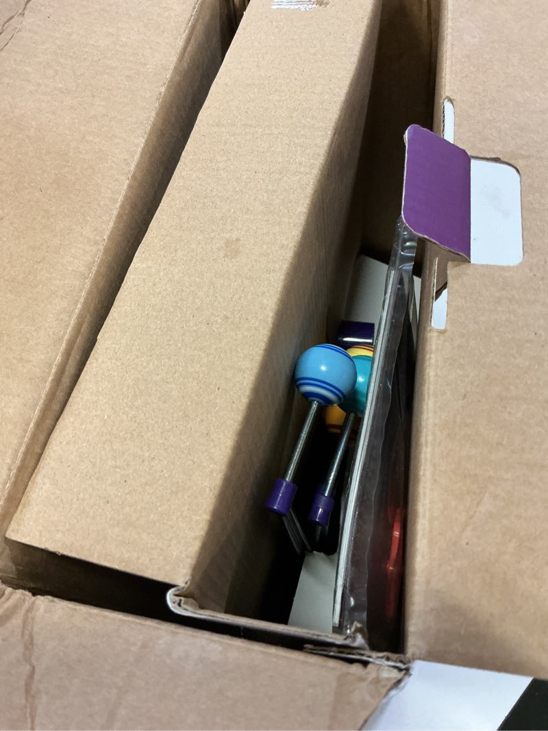 Condition photo showing Good Condition for science can solar system for kids, talking astronomy solar system model kit, planetarium projector with 8 planets stem space toys for 3 4 5+ years old boys girls purple