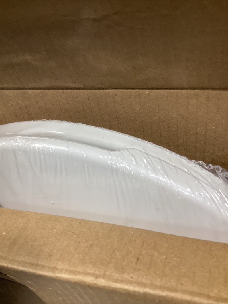 Condition photo showing New/Like New for highcraft premium elongated toilet seat with adjustable hinges - molded plastic toilet seat - fits standard elongated toilets - oval seat in white elongated white