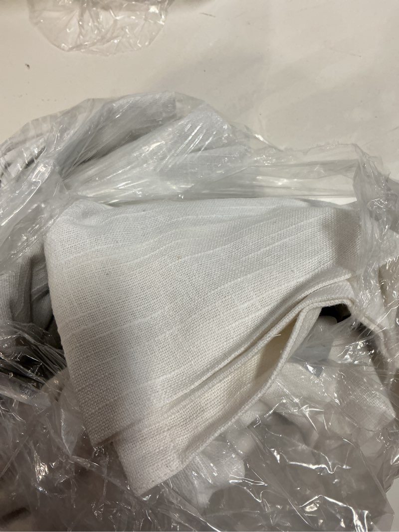 Condition photo showing New/Like New for cotton slub room darkening curtain - single panel