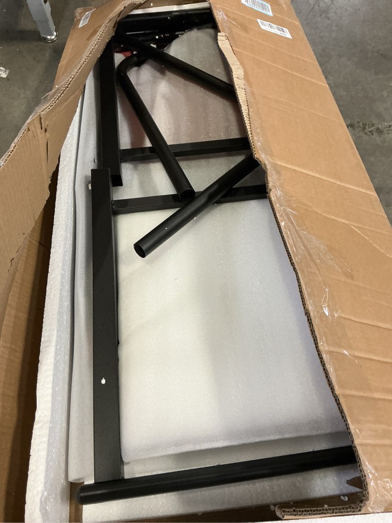 Condition photo showing Good Condition for Overbed Table with Wheels Laptop Desk Cart Table Over The Bed Table Adjustable Height and Length for Hospital and Home use Black