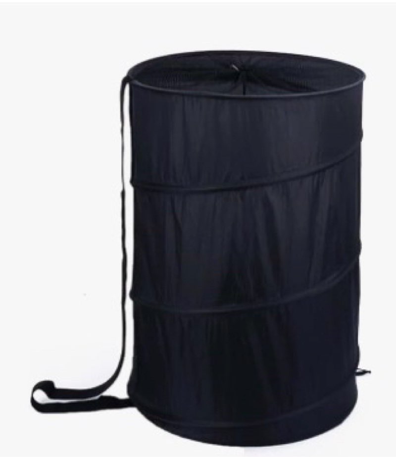 BATTOO Extra Large 107L Strong Laundry Hamper 17.5" x 27" Collapsible Laundry Baskets with Long Stra