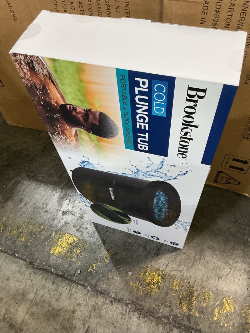 Condition photo showing New/Like New for brookstone portable ice bath cold plunge water therapy tub  plastic cover  helps with arthritis  athletes recovery  one size