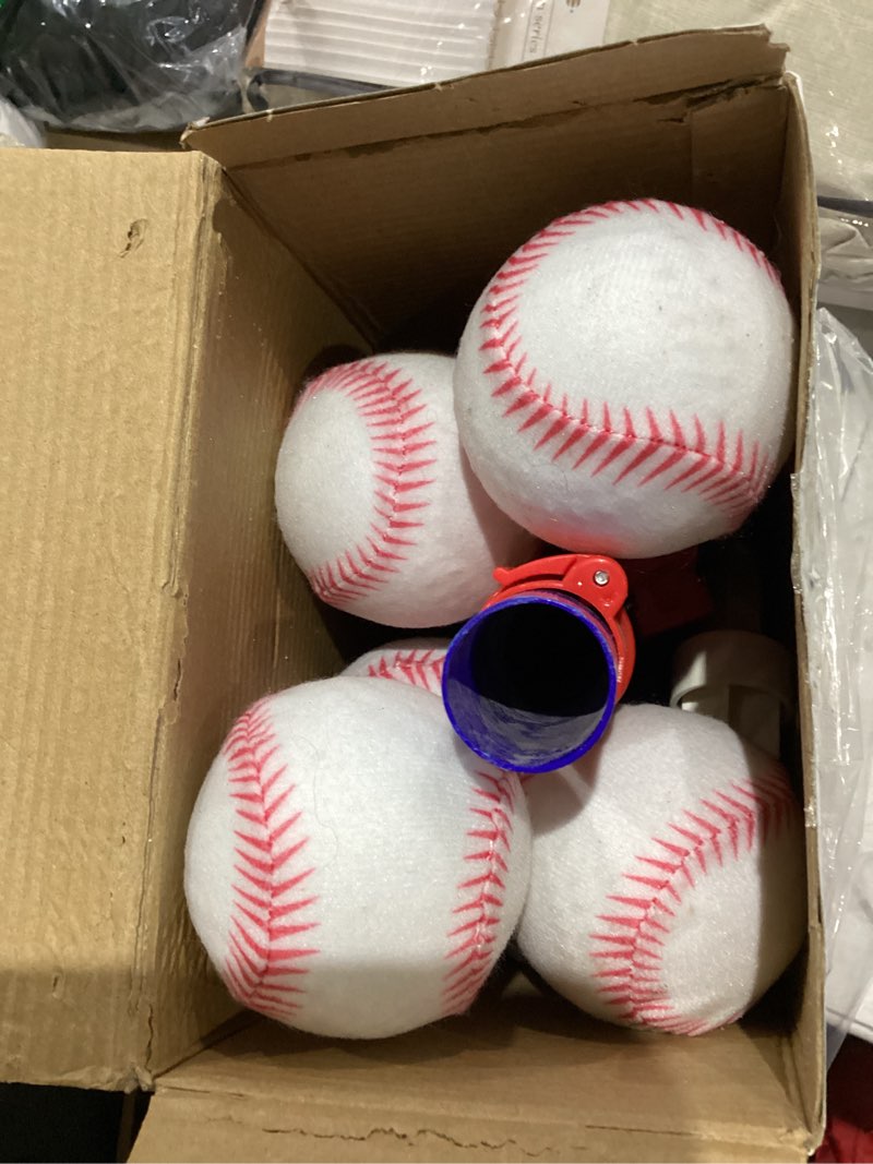 Condition photo showing New/Like New for 4 in 1 T Ball Sets for Kids 3-5 with Toss and Catch Ball Set, Hanging Tee Stand with Auto Pitching Machine/ 2 Bats, Indoor Outdoor Toys Birthday Baseball Gifts for Toddler Boys Girls, Blue 4in1-blue