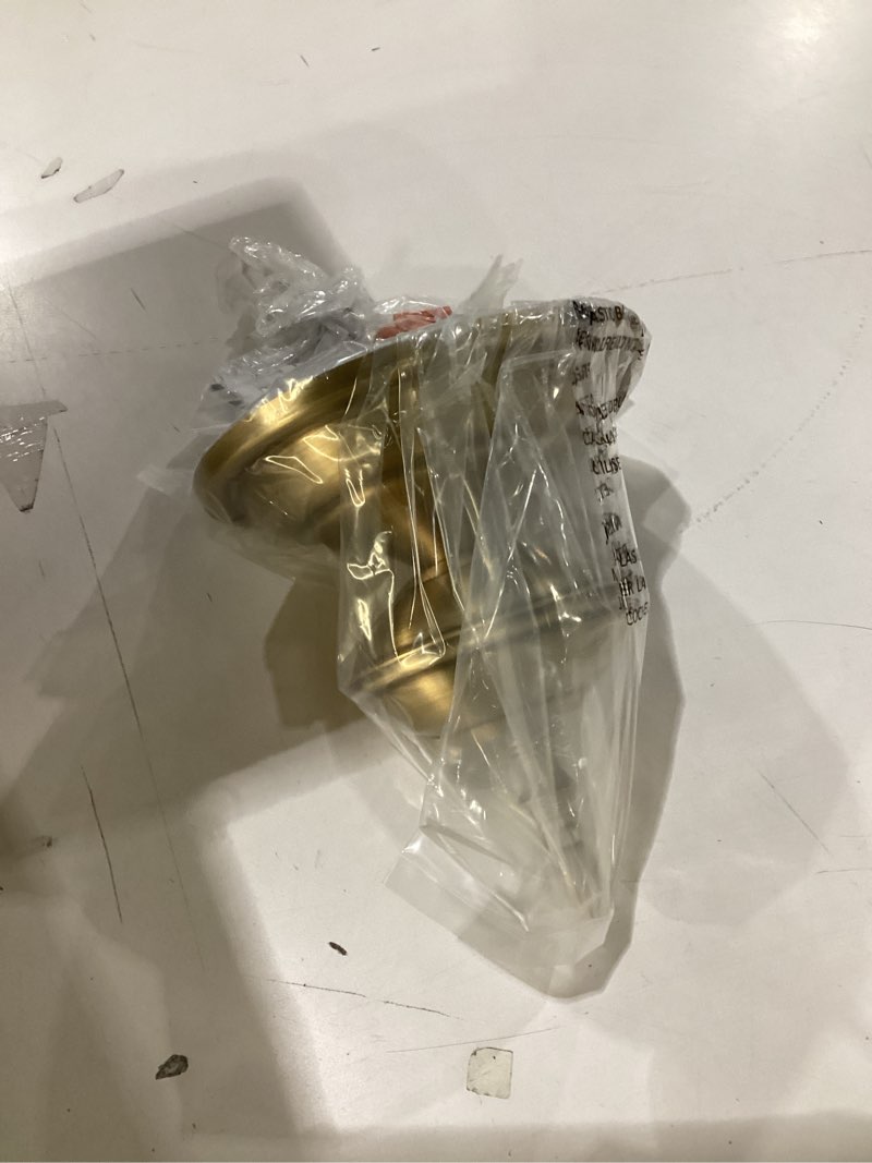 Condition photo showing New/Like New for Livex Lighting 2006-01 Outdoor Wall Lantern with Clear Beveled Glass Shades, Antique Brass