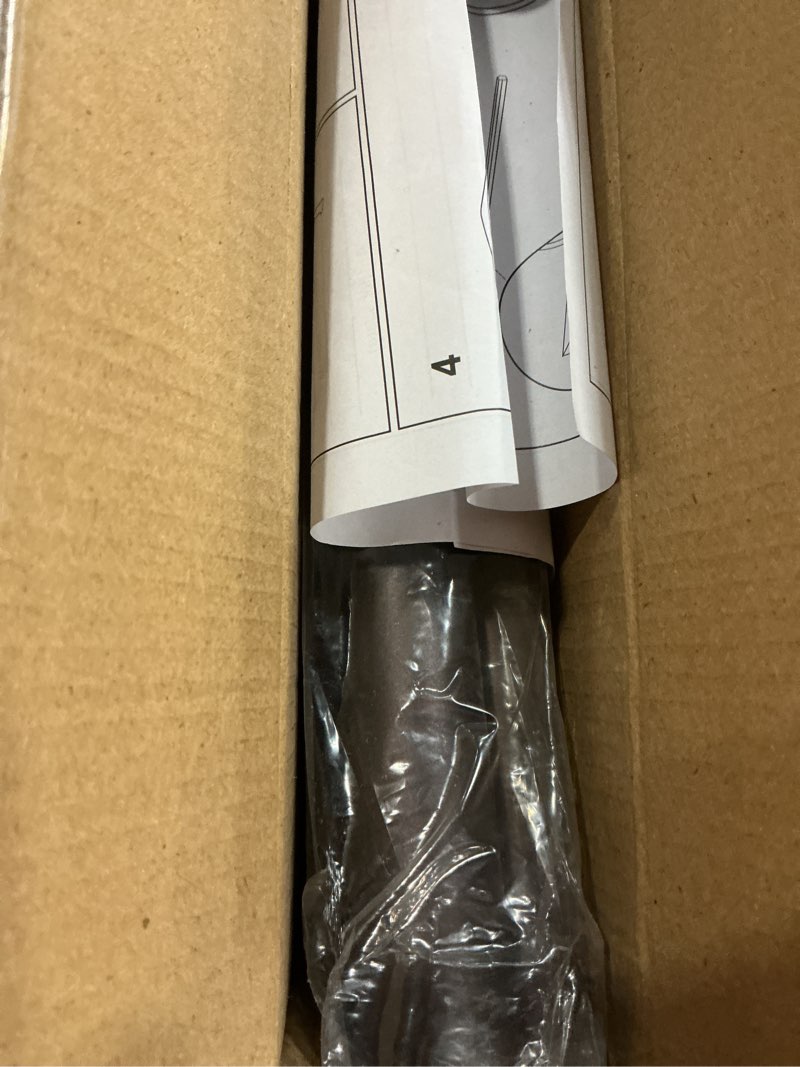 Condition photo showing New/Like New for Bonpally Curved Shower Curtain Rod for Bathroom, 40-72 Inches Adjustable Curved Shower Rod, 0.9MM Aluminum Shower Curtain Rod with Rotating Brackets for Extra Shower Space, Need to Drill, Bronze