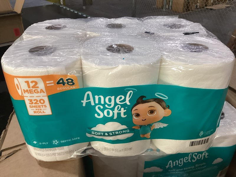 Condition photo showing New/Like New for Angel Soft Toilet Paper, 48 Mega Rolls = 192 Regular Rolls, Soft and Strong Toilet Tissue