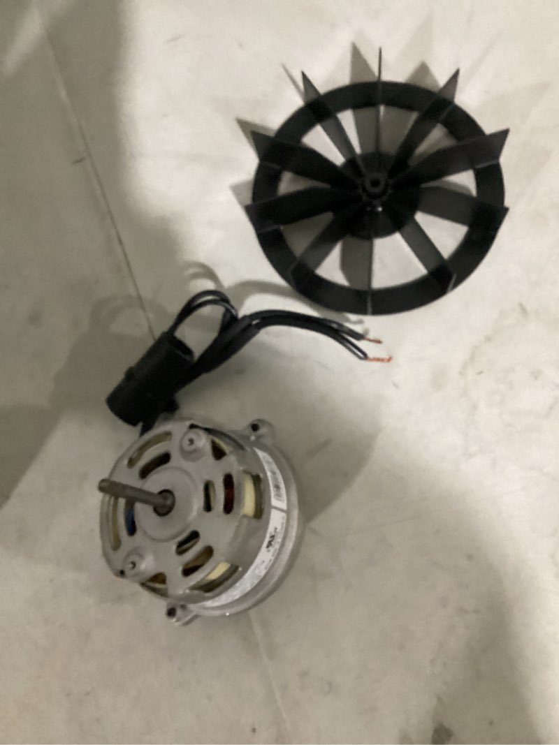 Condition photo showing As Is for broan-nutone 50 cfm fan motor & blower wheel
